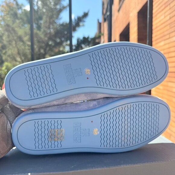 New Jeffrey Campbell Yachting All Day Boat Shoes in Suede Blue 9.5 - Picture 7 of 9